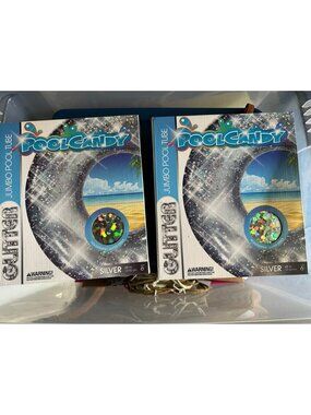 Two PoolCandy Jumbo Pool Tube, 48",